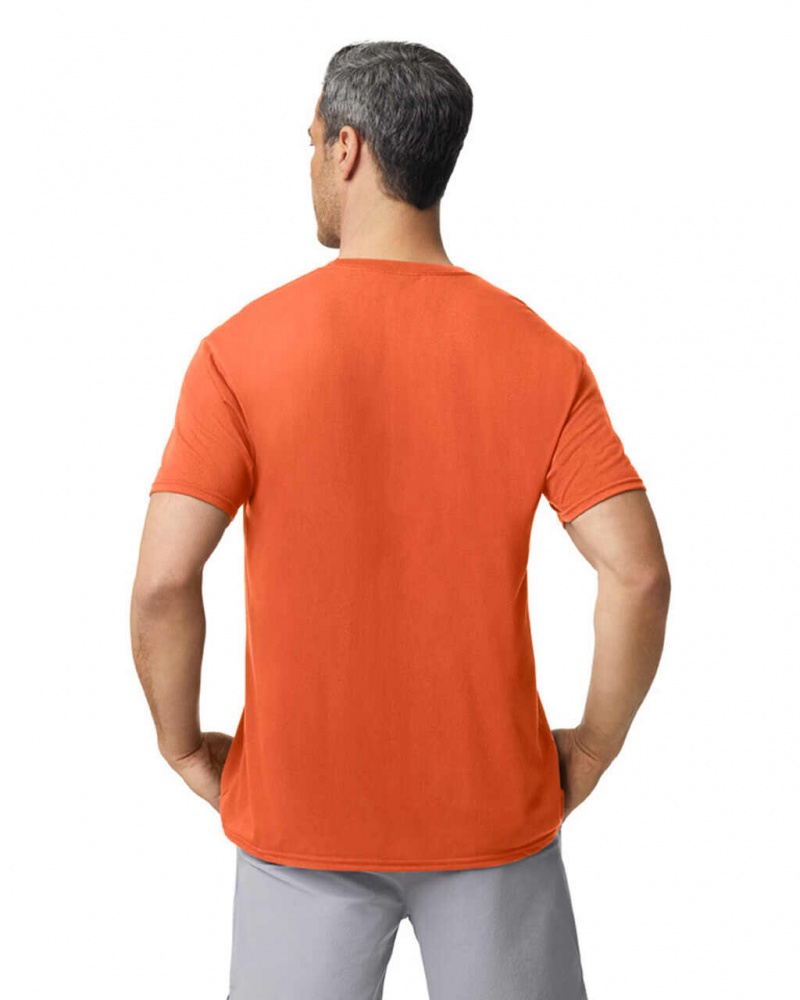 Men's Gildan 42000 T-Shirts Orange | ZORL86792