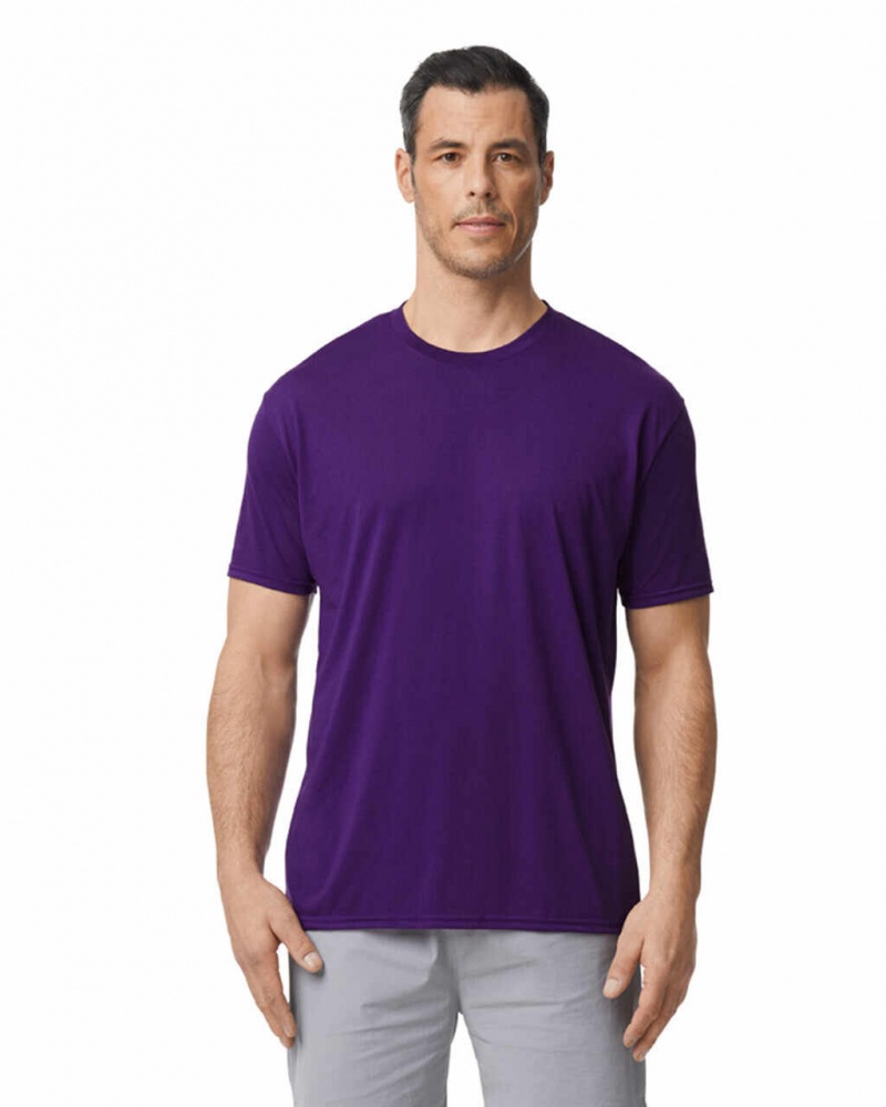 Men\'s Gildan 42000 T-Shirts Purple | ZYCF87193