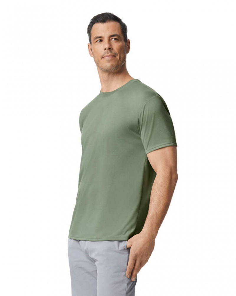 Men's Gildan 42000 T-Shirts Sage | HRBM32475