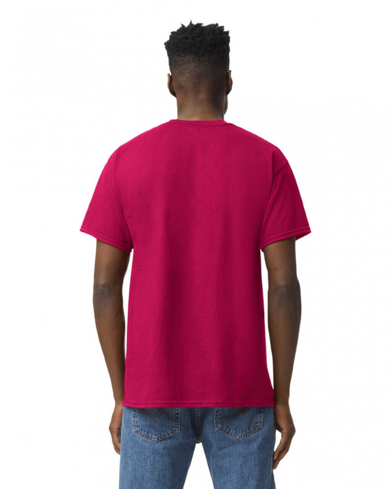 Men's Gildan 5000 T-Shirts Antique Cherry Red | CEKA43678