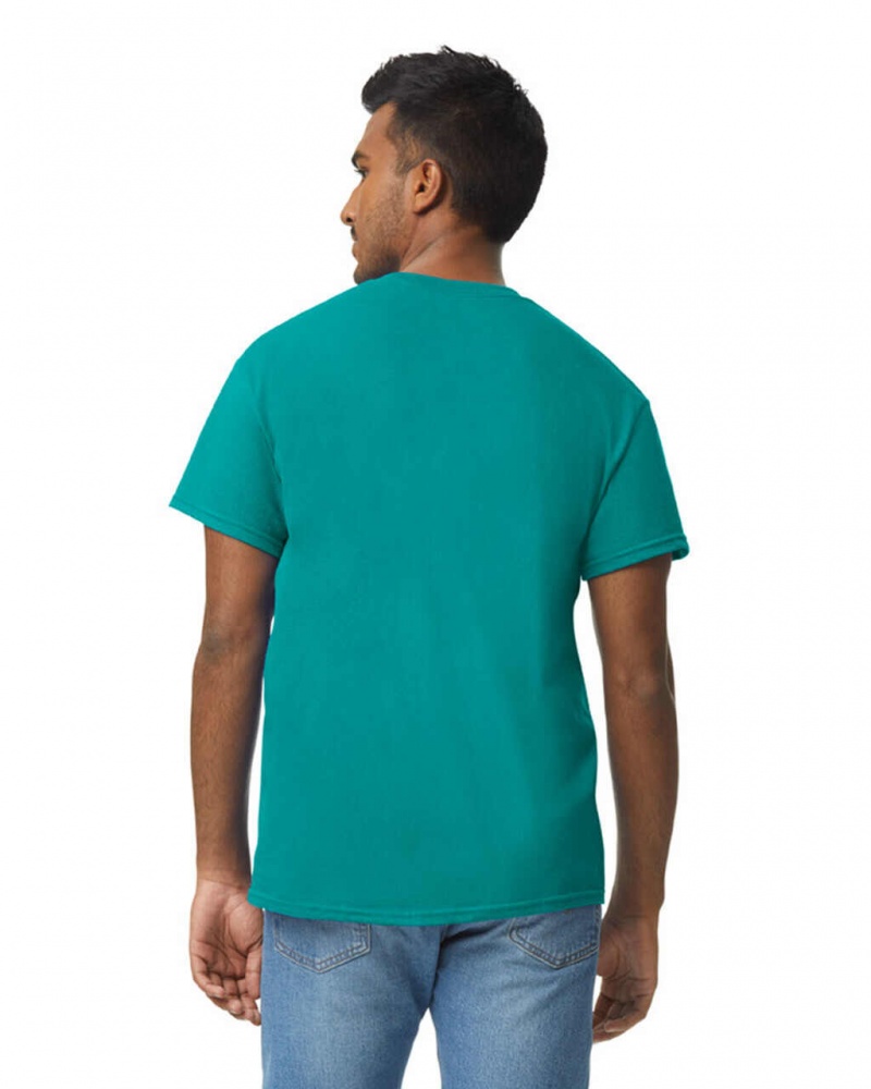 Men's Gildan 5000 T-Shirts Antique Jade Dome | CVSF09482