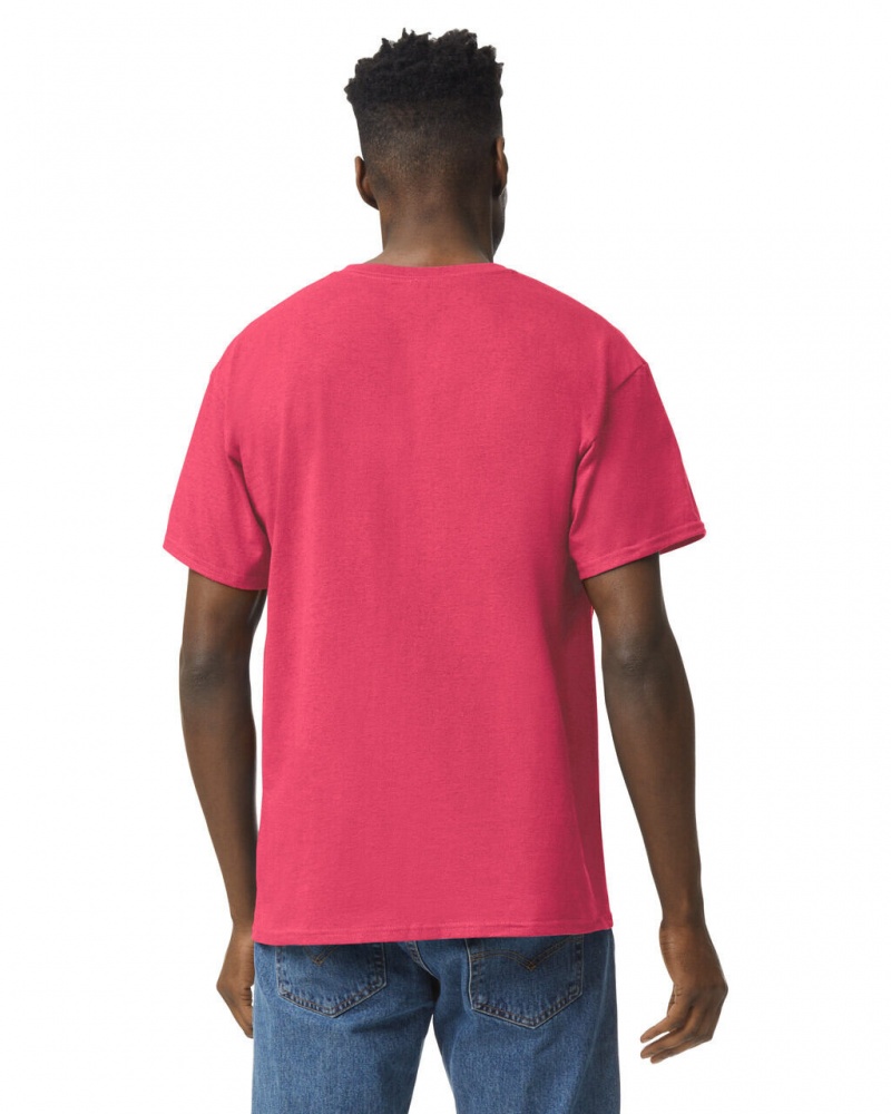 Men's Gildan 5000 T-Shirts Heather Red | HBVI27145