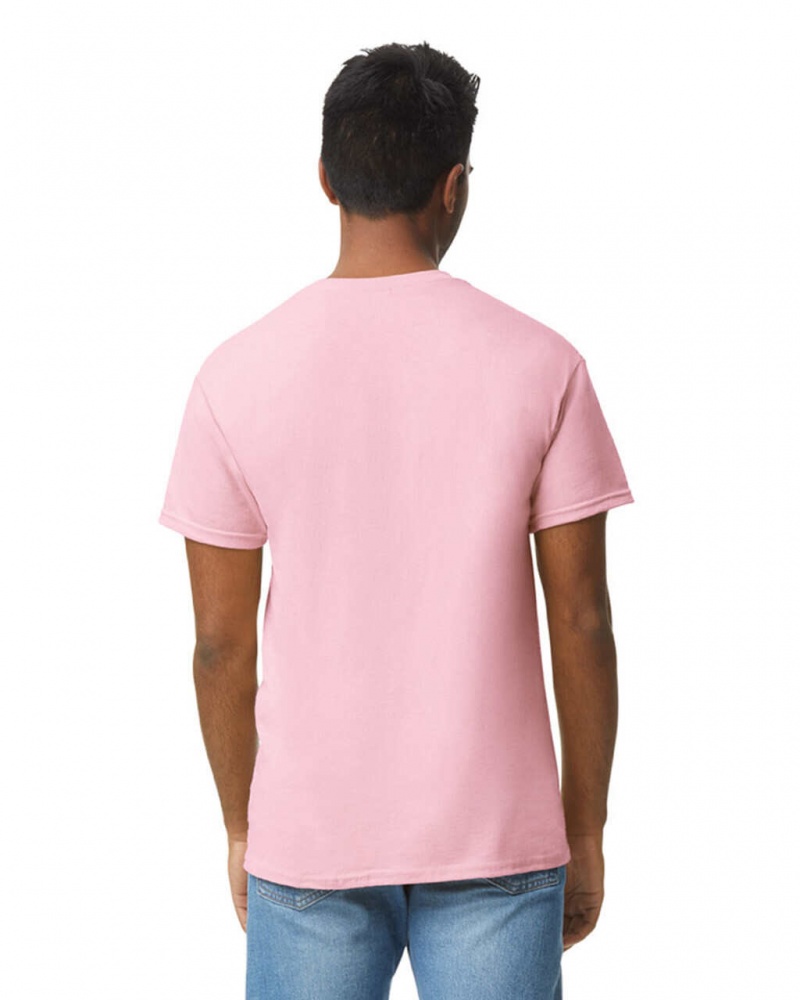 Men's Gildan 5000 T-Shirts Light Pink | HXUE35674