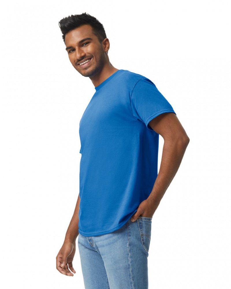 Men's Gildan 5000 T-Shirts Royal | ECDG36179