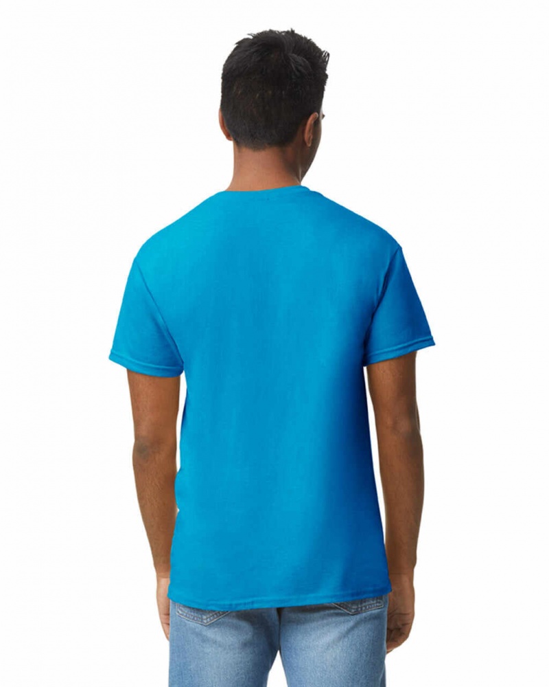 Men's Gildan 5000 T-Shirts Sapphire | AVBM69403