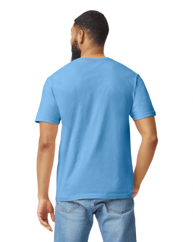 Men's Gildan 64000 T-Shirts Carolina Blue | WZBP18095