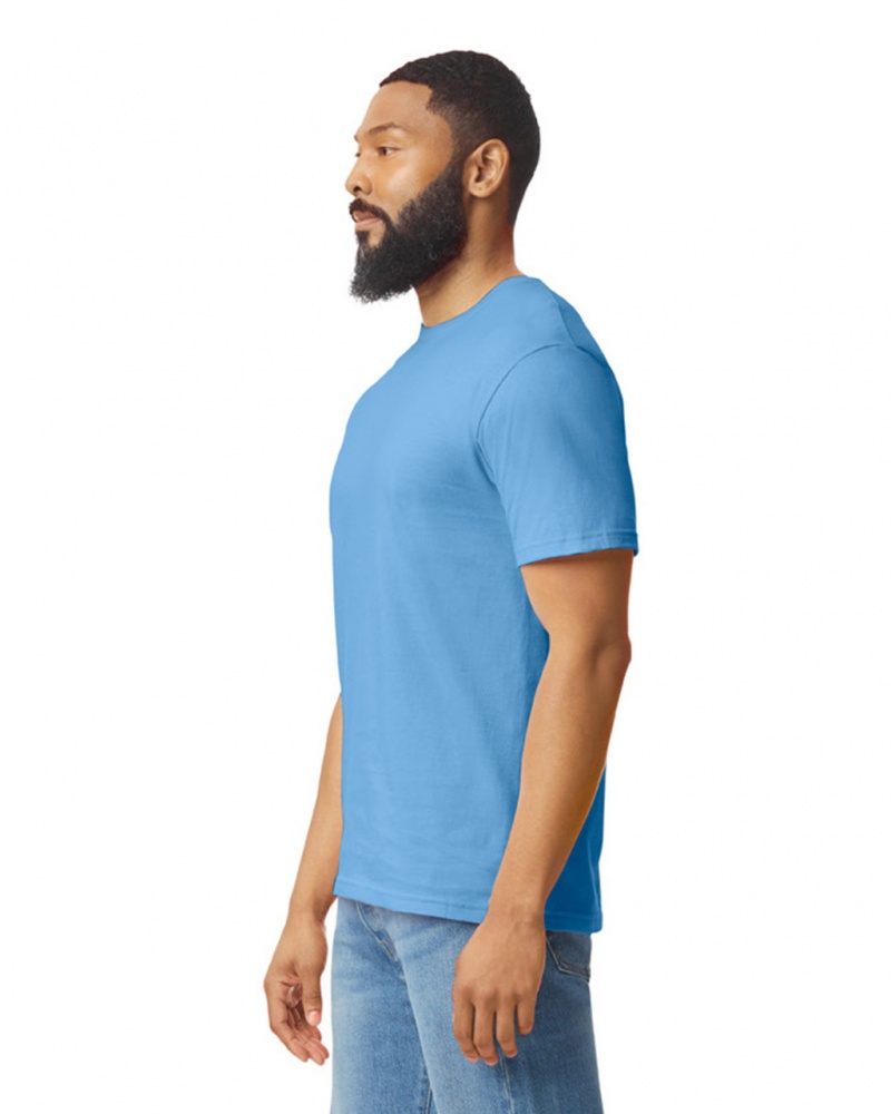 Men's Gildan 64000 T-Shirts Carolina Blue | WZBP18095