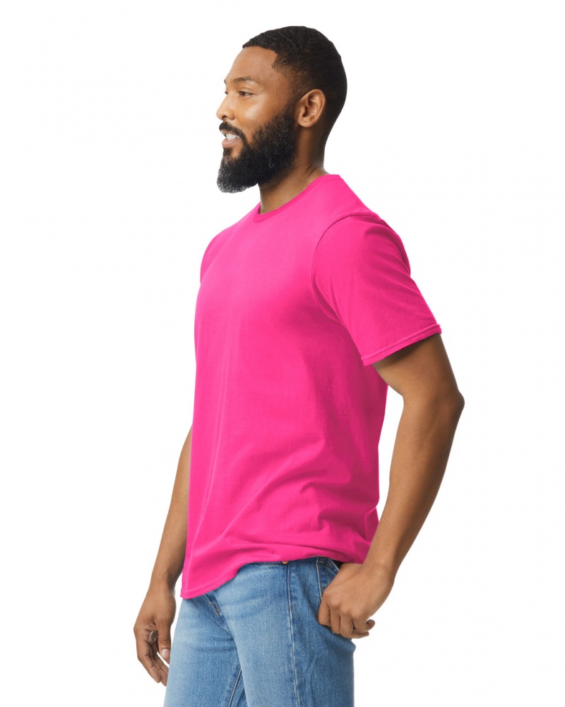 Men's Gildan 64000 T-Shirts Heliconia | FYHR10684