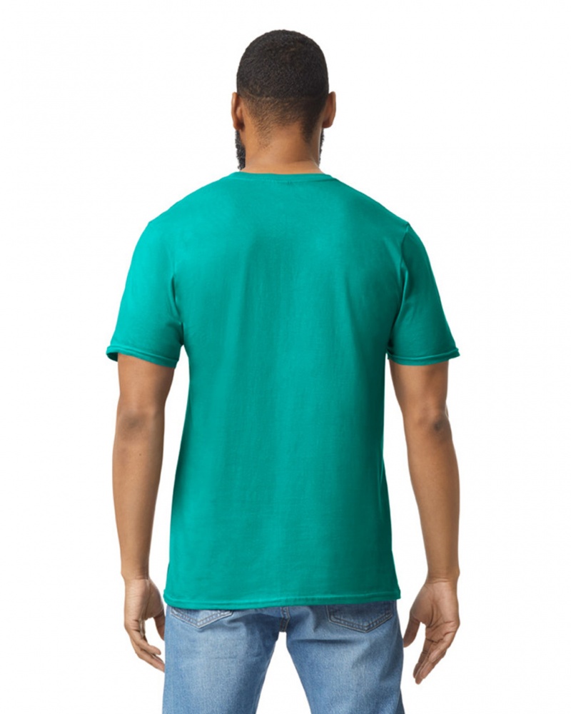 Men's Gildan 64000 T-Shirts Jade Dome | CKVG57369