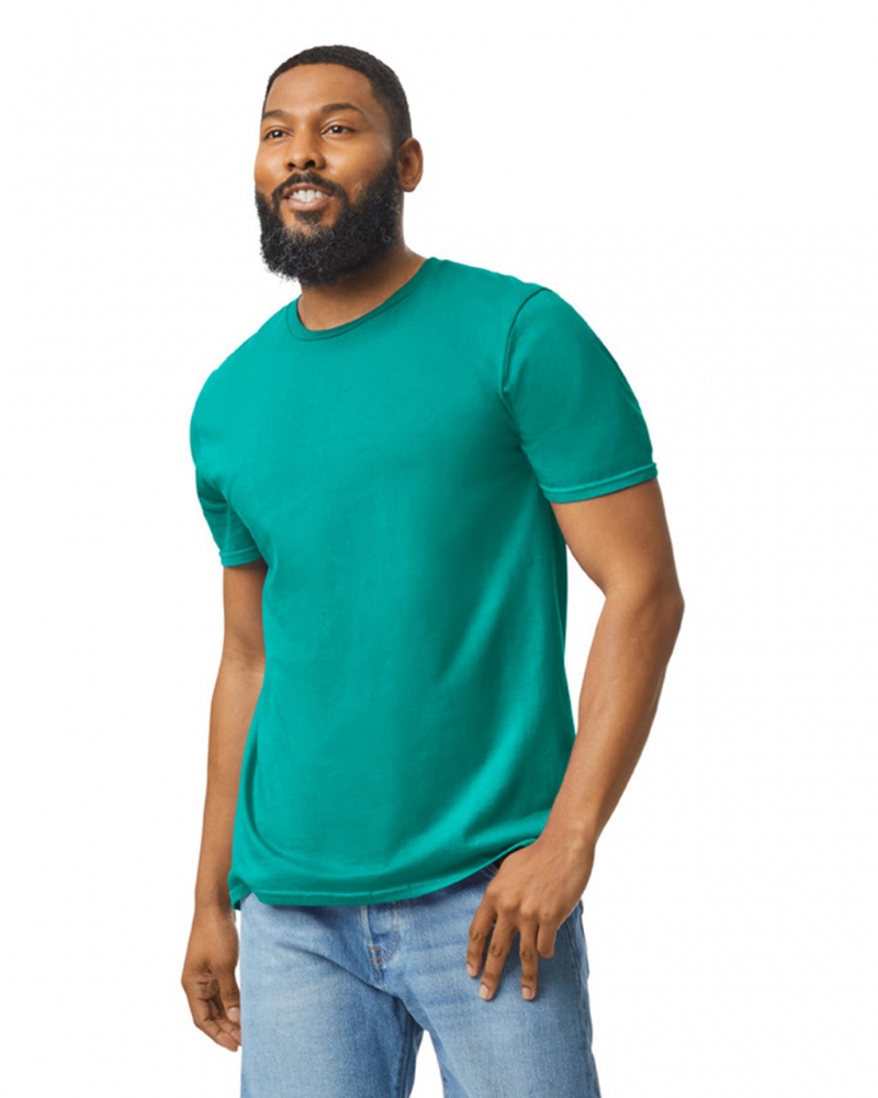 Men\'s Gildan 64000 T-Shirts Jade Dome | CKVG57369