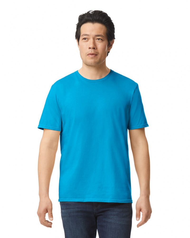 Men\'s Gildan 64000 T-Shirts Sapphire | UAXZ98234