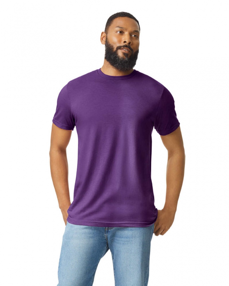 Men\'s Gildan 67000 CVC T-Shirts Amethyst | SNAL01923