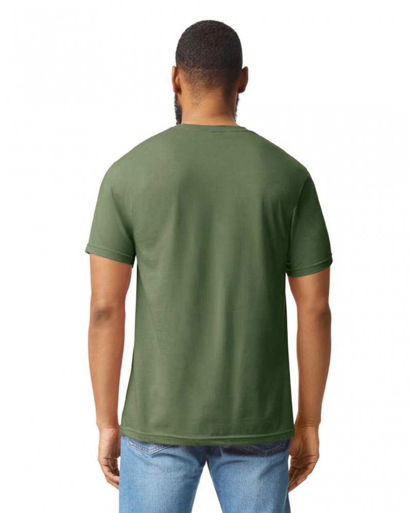 Men's Gildan 67000 CVC T-Shirts Cactus | BLVZ34967