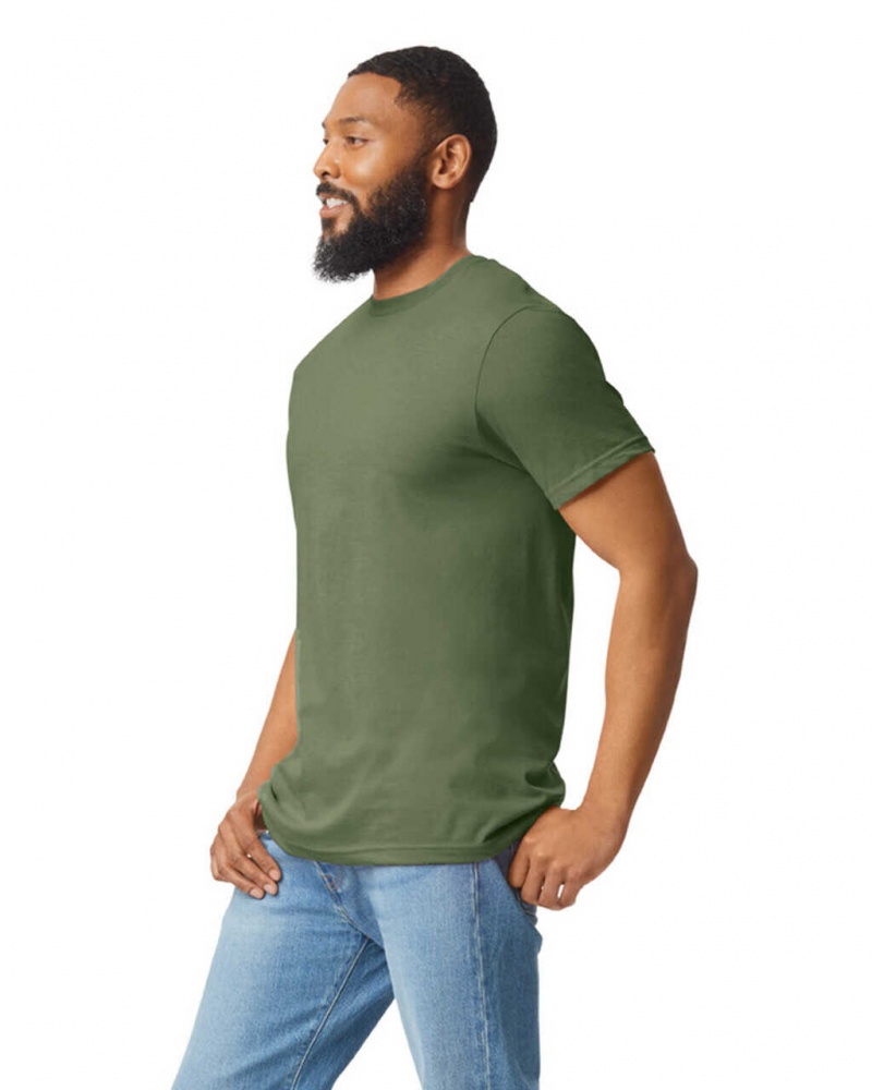 Men's Gildan 67000 CVC T-Shirts Cactus | BLVZ34967