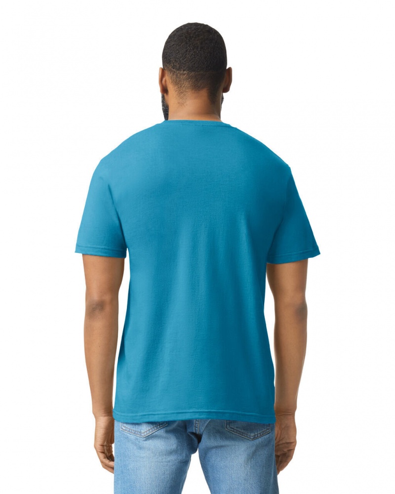 Men's Gildan 67000 CVC T-Shirts Caribbean Mist | DTWH26308