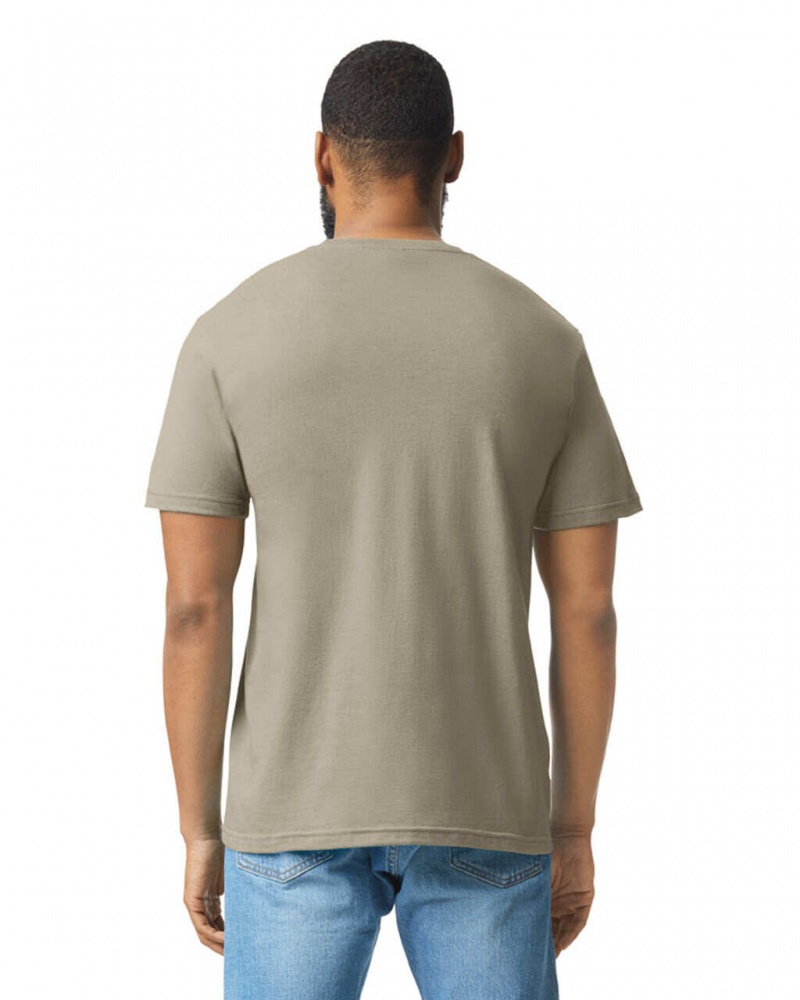 Men's Gildan 67000 CVC T-Shirts Dune Mist | DSJI48763