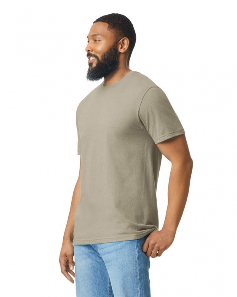 Men's Gildan 67000 CVC T-Shirts Dune Mist | DSJI48763