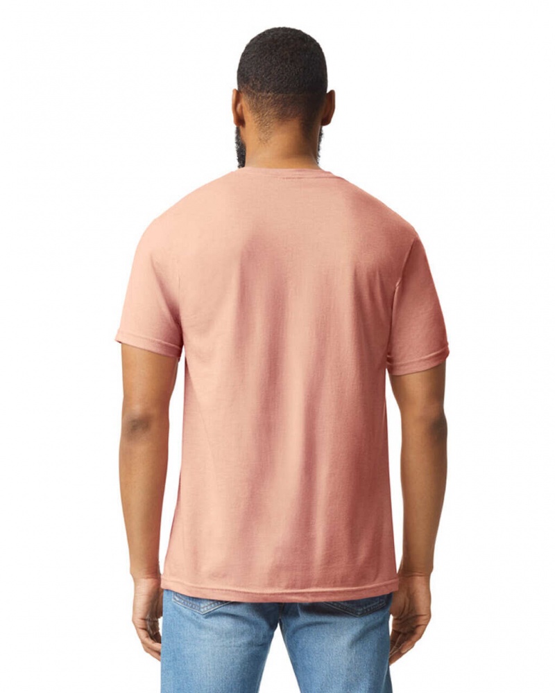 Men's Gildan 67000 CVC T-Shirts Dusty Rose | ZIPQ47695