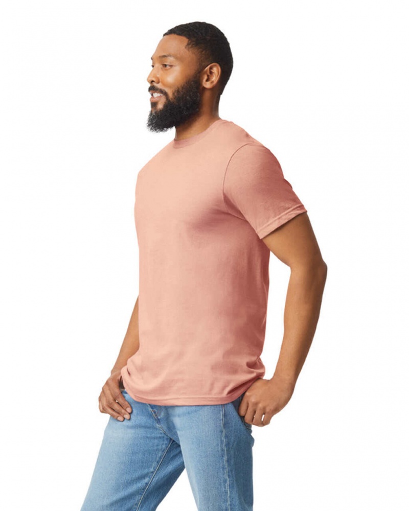 Men's Gildan 67000 CVC T-Shirts Dusty Rose | ZIPQ47695