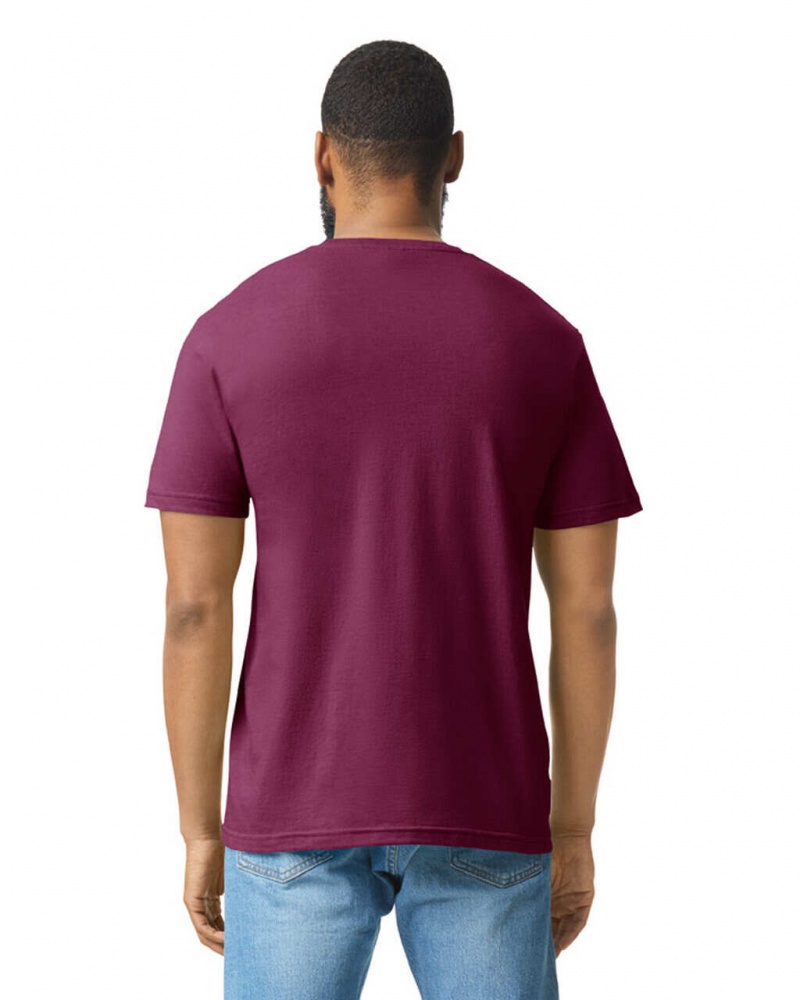 Men's Gildan 67000 CVC T-Shirts Maroon Mist | GKFS54830