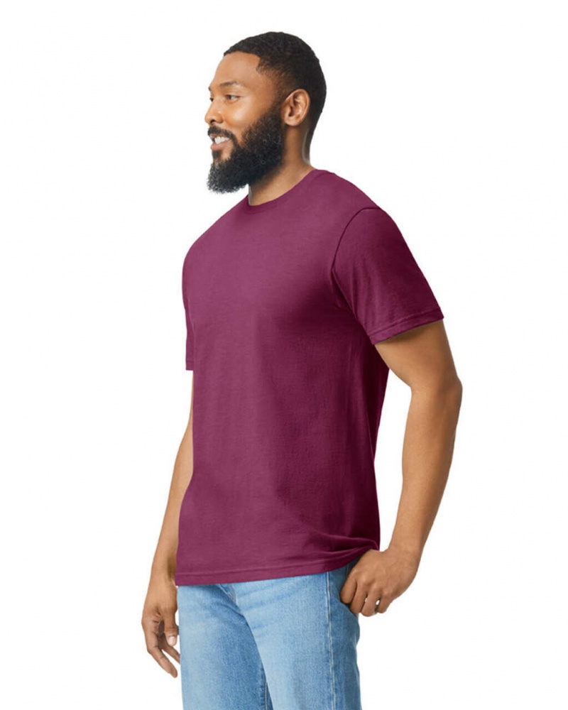 Men's Gildan 67000 CVC T-Shirts Maroon Mist | GKFS54830