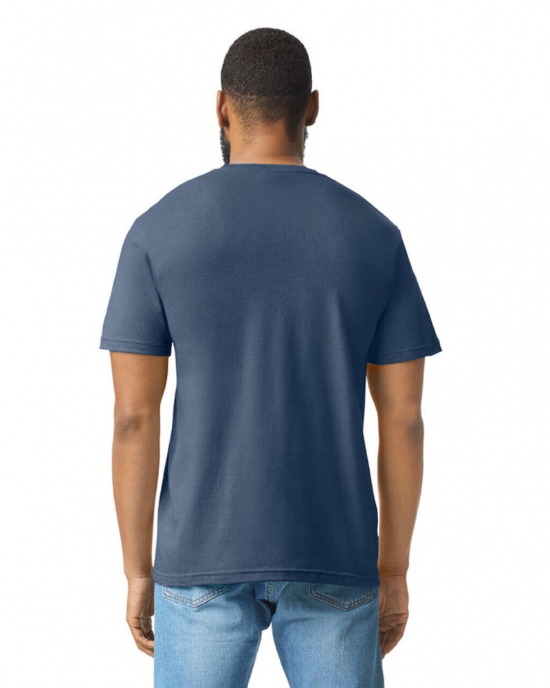 Men's Gildan 67000 CVC T-Shirts Navy Mist | RGMF20814