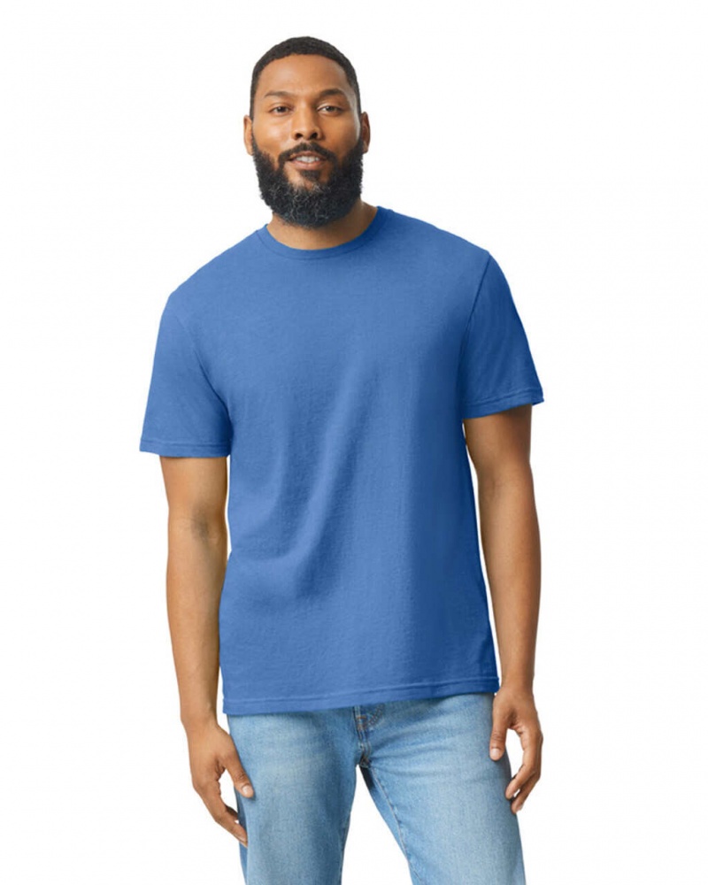 Men\'s Gildan 67000 CVC T-Shirts Royal Mist | GETL21863