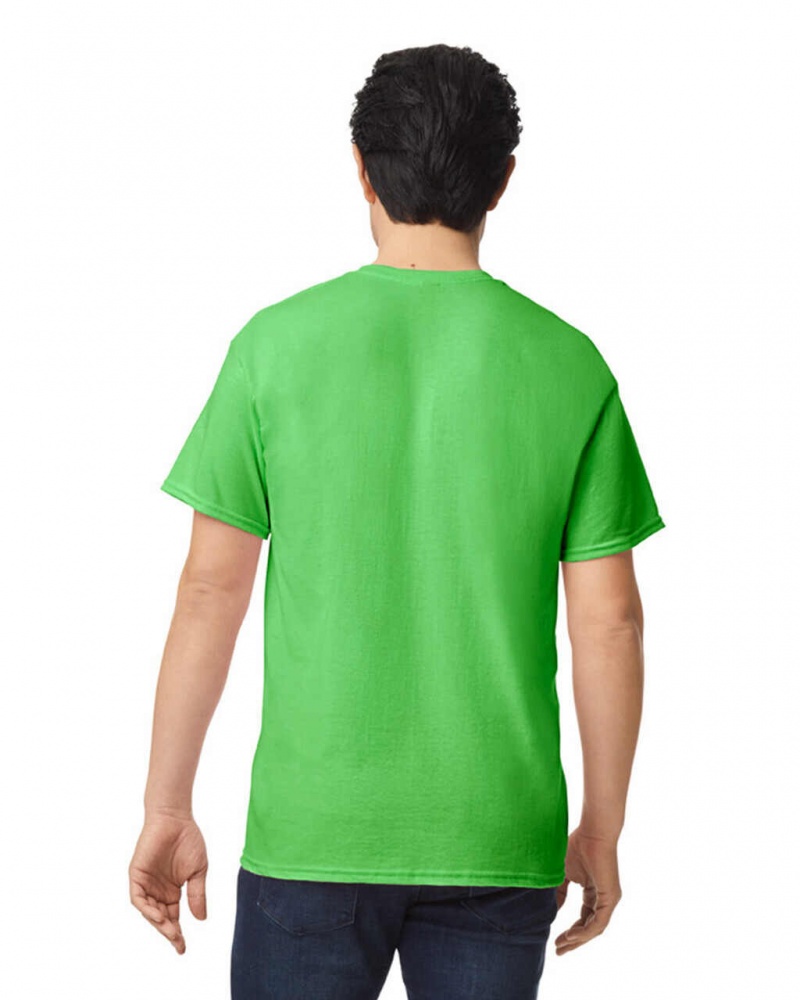 Men's Gildan 8000 T-Shirts Electric Green | EMXR20695