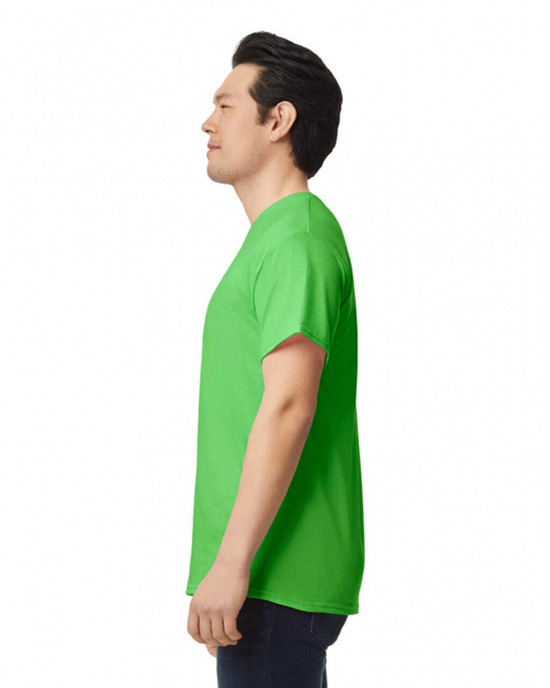 Men's Gildan 8000 T-Shirts Electric Green | EMXR20695