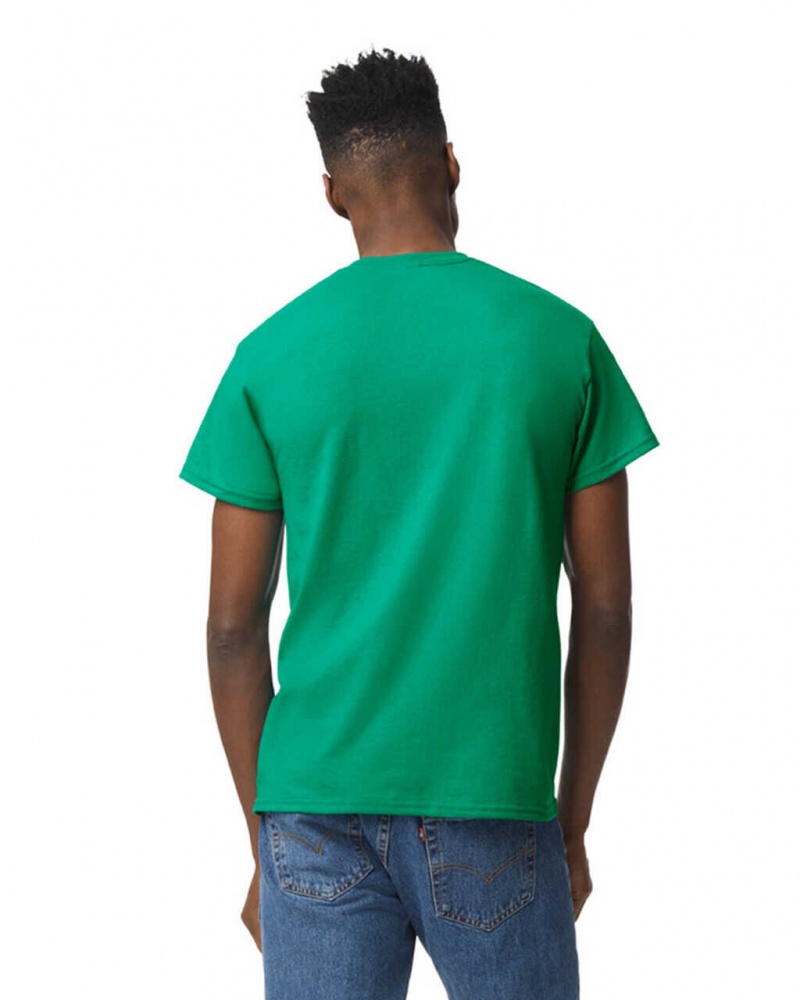 Men's Gildan 8000 T-Shirts Kelly Green | MCBV96732