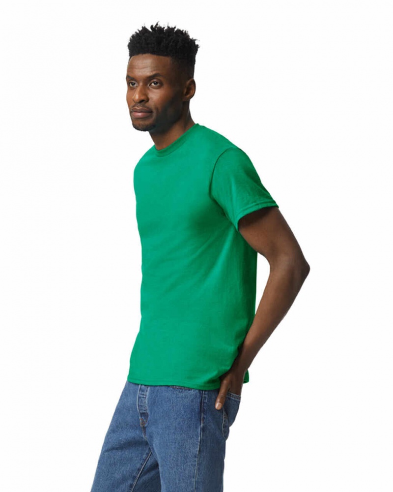 Men's Gildan 8000 T-Shirts Kelly Green | MCBV96732