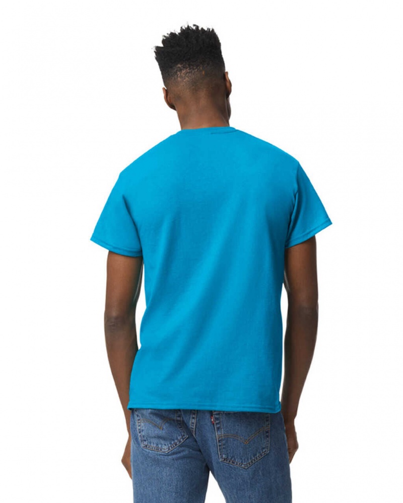 Men's Gildan 8000 T-Shirts Sapphire | OQAK29416