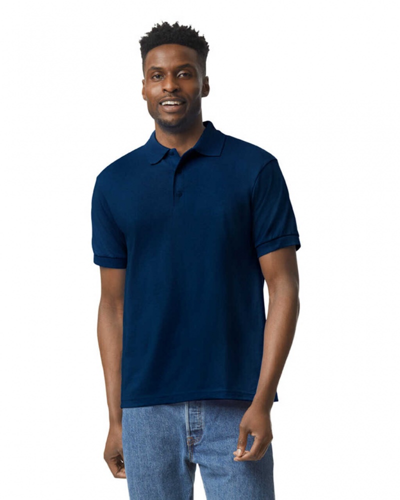 Men\'s Gildan 8800 Polo Navy | ZVIT98473