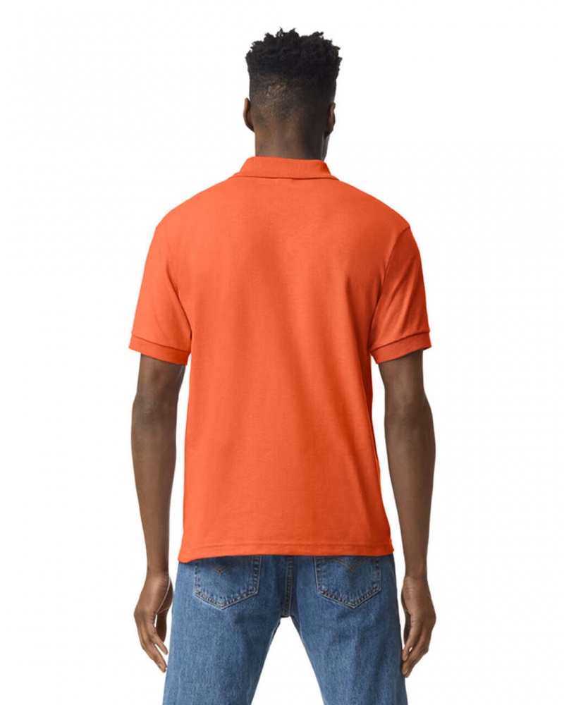 Men's Gildan 8800 Polo Orange | FYJP19568