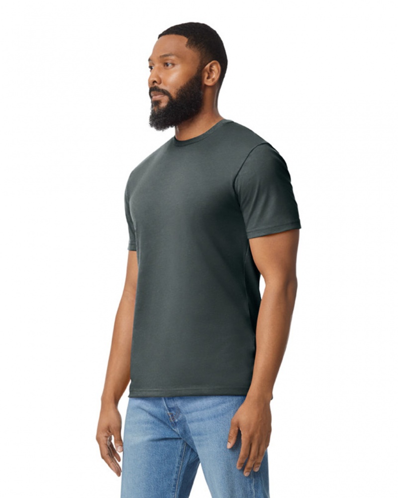 Men's Gildan 980 T-Shirts Dark Heather | MZTP50846