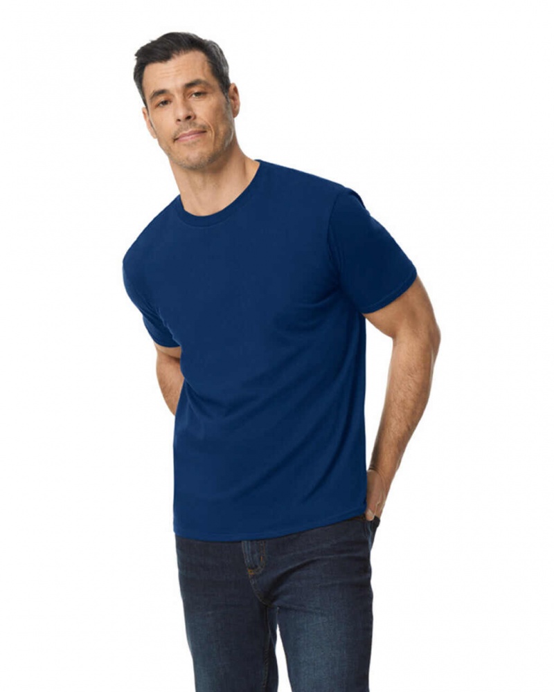 Men's Gildan 980 T-Shirts Navy | CSGF31645