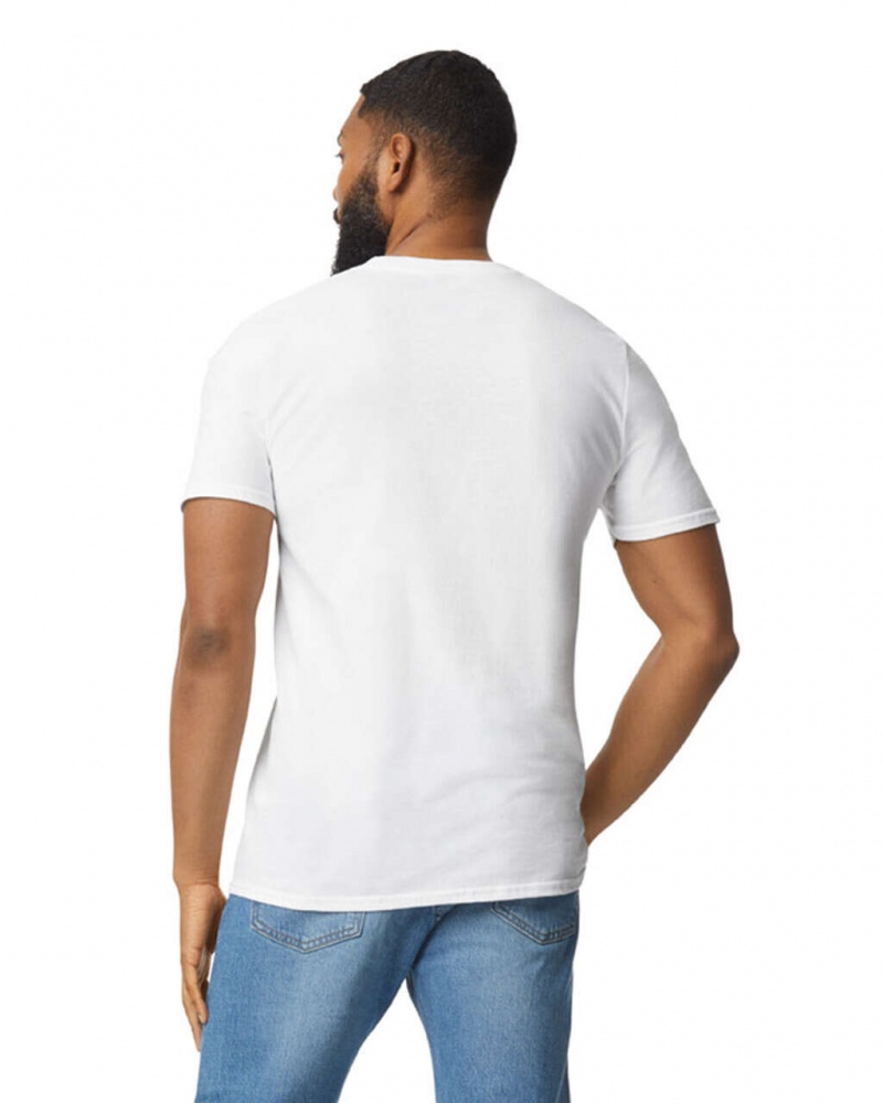 Men's Gildan 980 T-Shirts White | MZDK53072