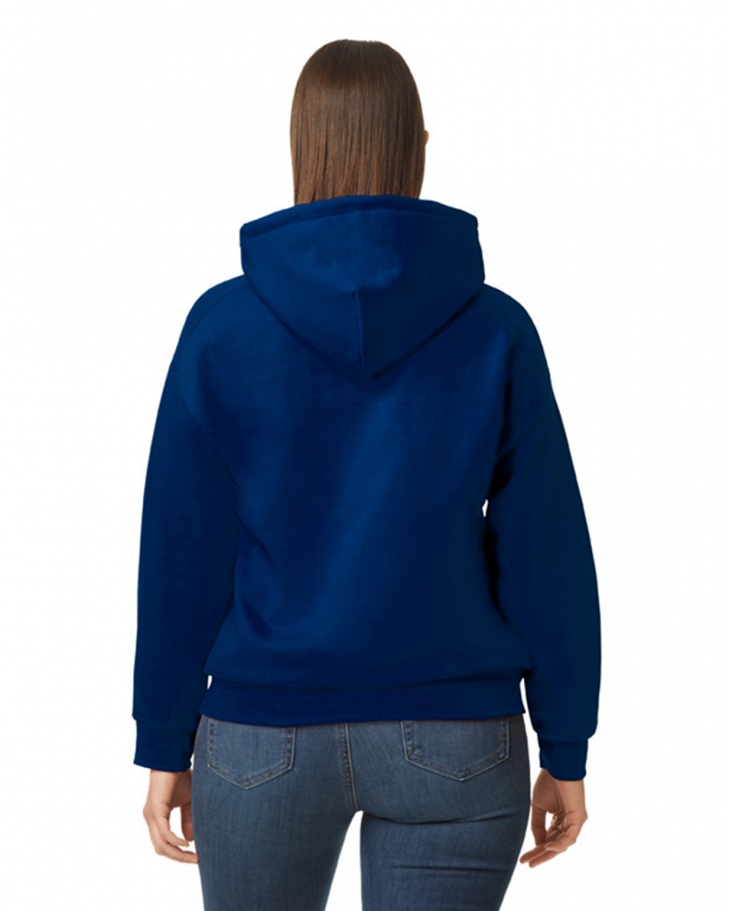 Women's Gildan 12500 Hoodie Navy | BKLU96841