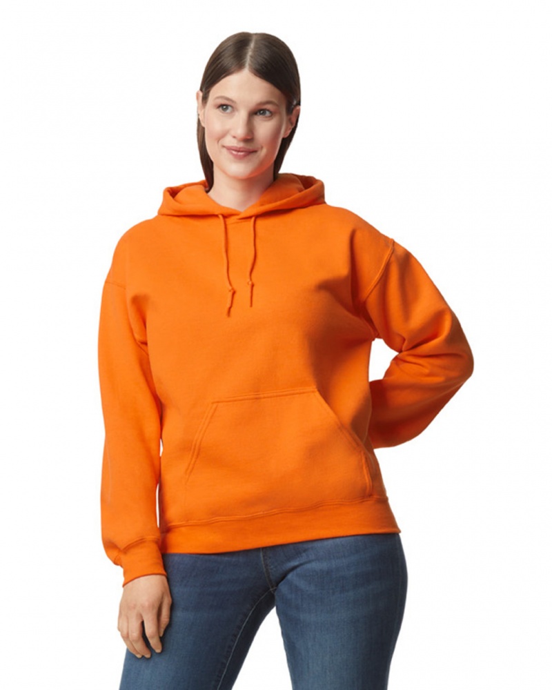 Women's Gildan 12500 Hoodie S Orange | VYHB18036