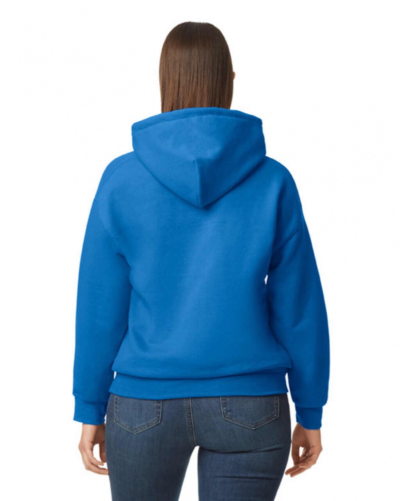 Women's Gildan 12500 Hoodie Sweatshirt Royal | NZMI43158