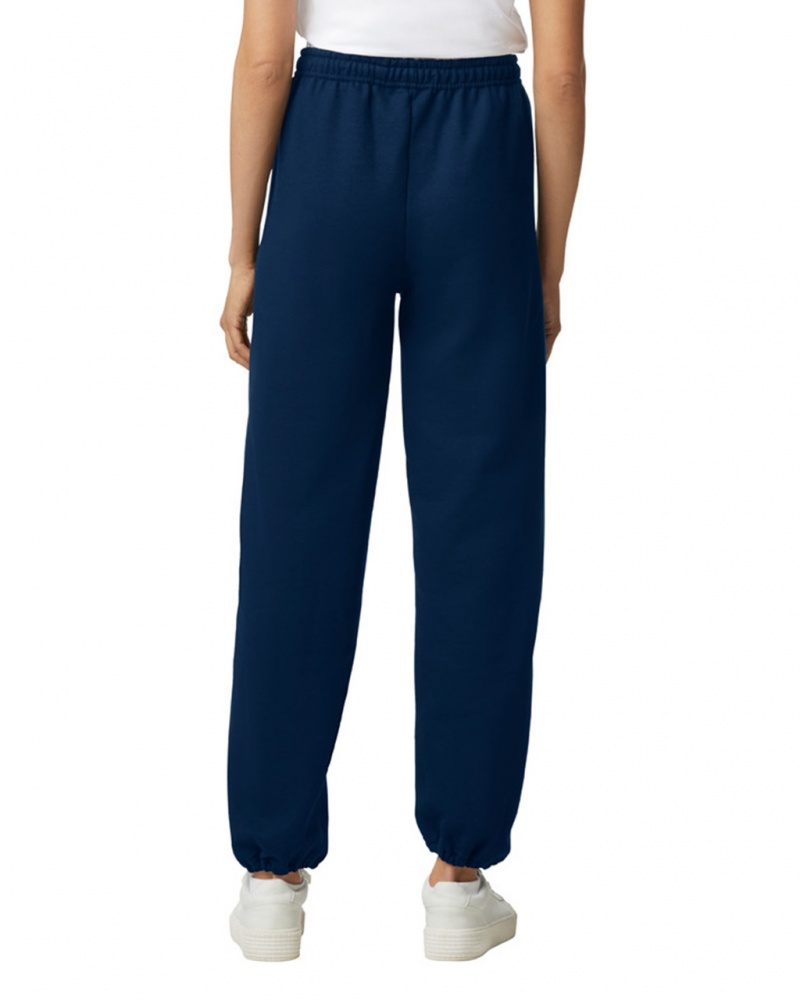 Women's Gildan 18200 Sweatpants Navy | NZJO74120