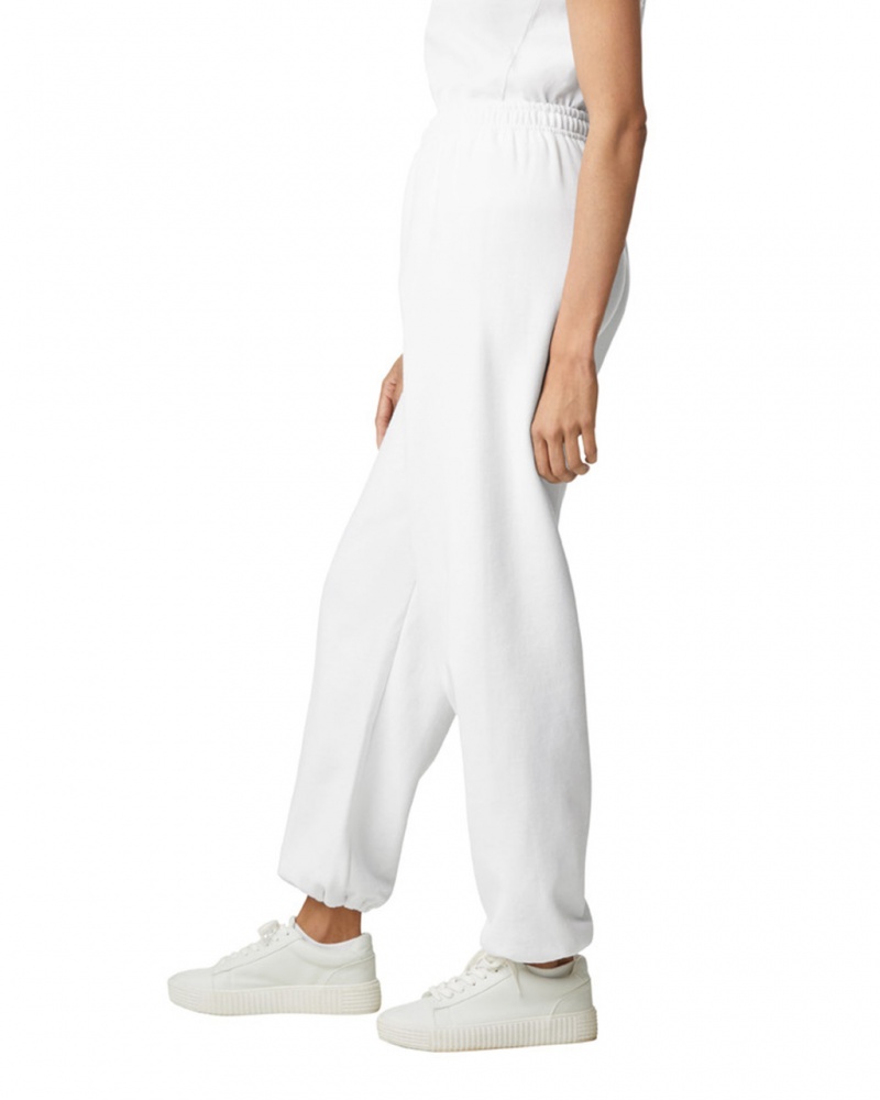 Women's Gildan 18200 Sweatpants White | HMSX68051