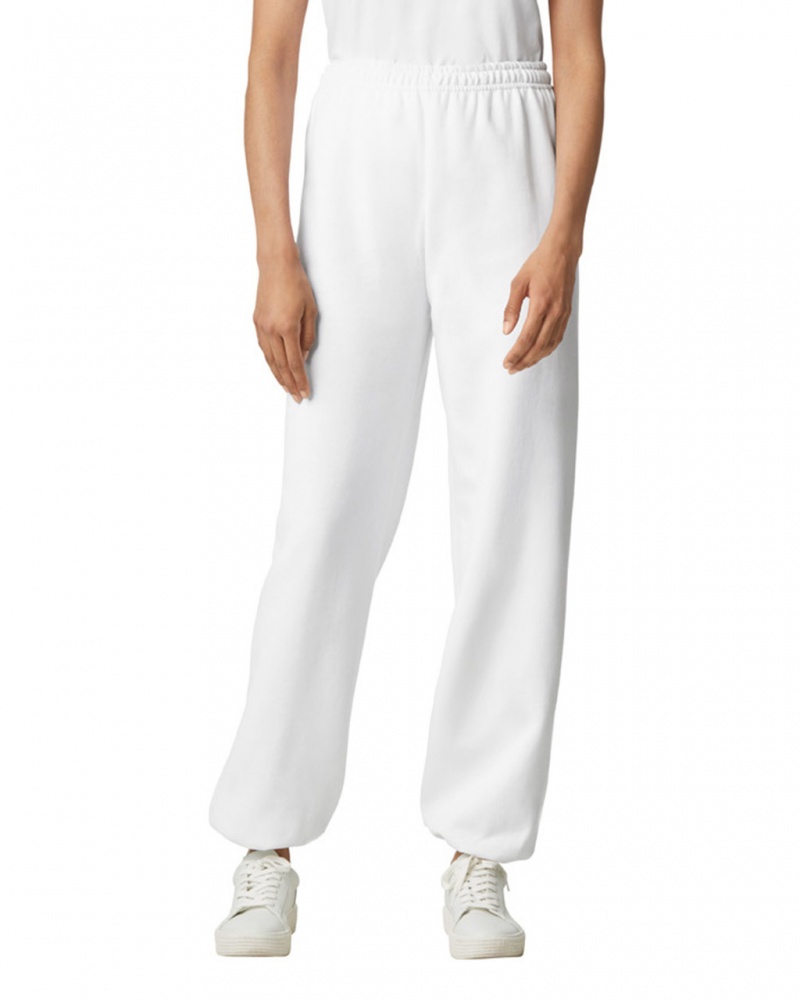 Women\'s Gildan 18200 Sweatpants White | HMSX68051