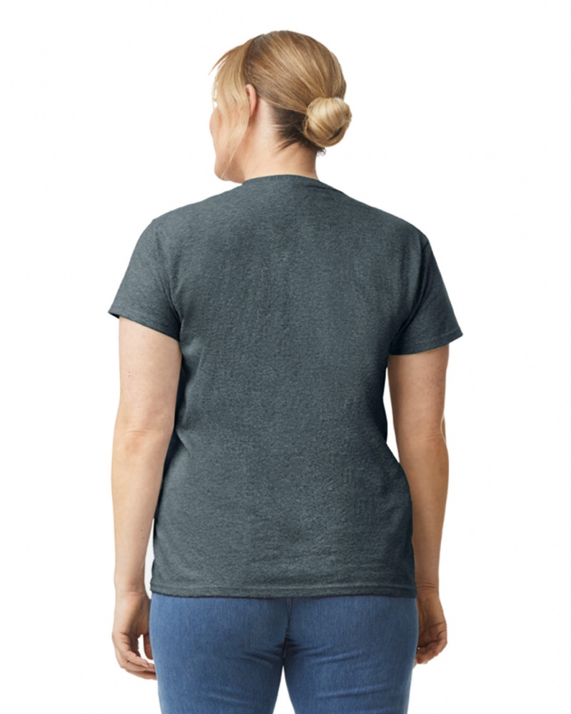 Women's Gildan 2000L T-Shirts Dark Heather | ESYC47950