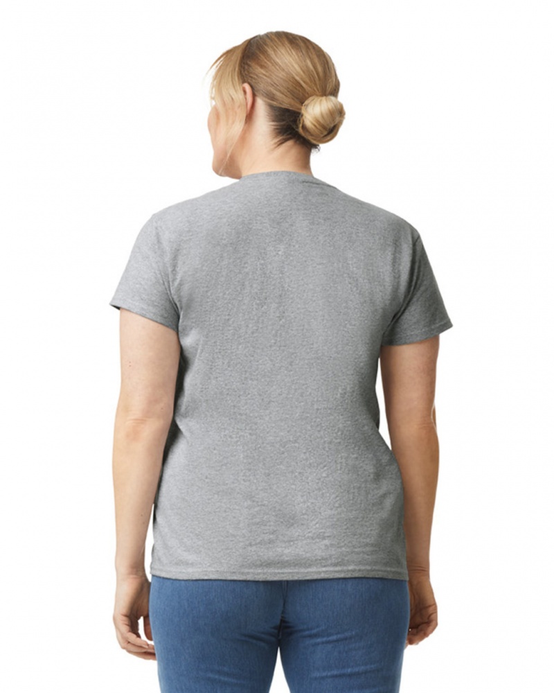 Women's Gildan 2000L T-Shirts Sport Grey | OXKU52160