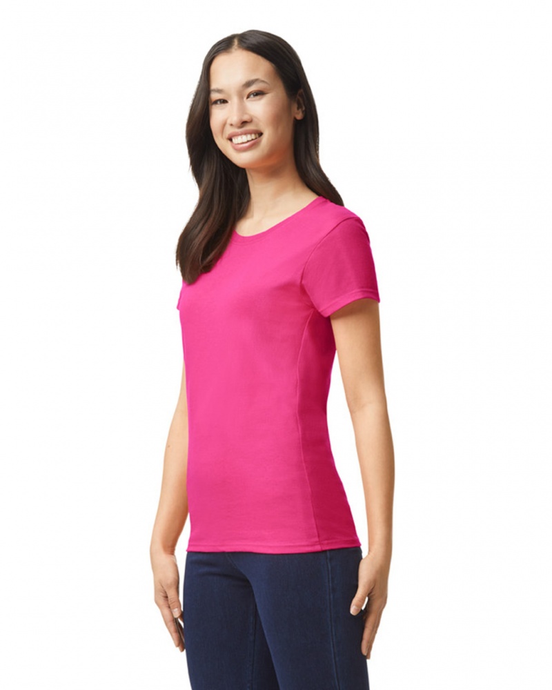 Women's Gildan 5000L T-Shirts Heliconia | JKWB24387