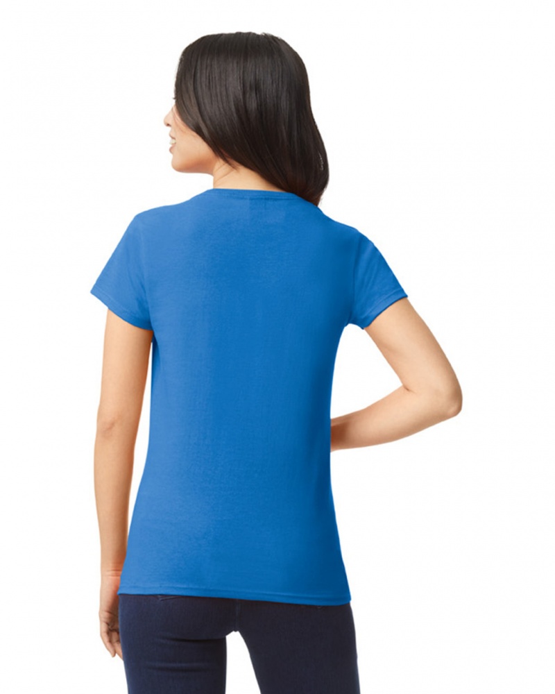 Women's Gildan 5000L T-Shirts Royal | OIWB73109