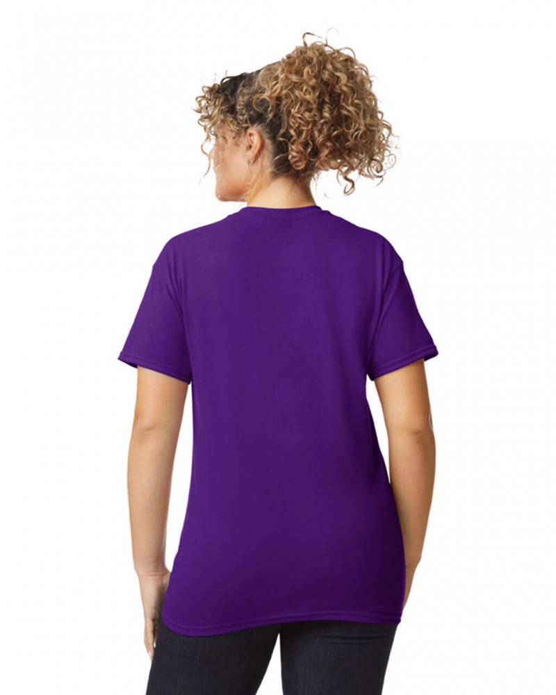 Women's Gildan 8000 T-Shirts Purple | KHRZ21689