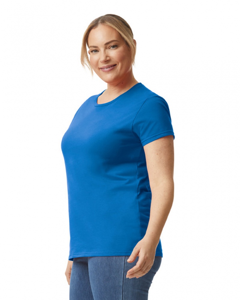 Women's Gildan 880 T-Shirts Royal | NWQG34062