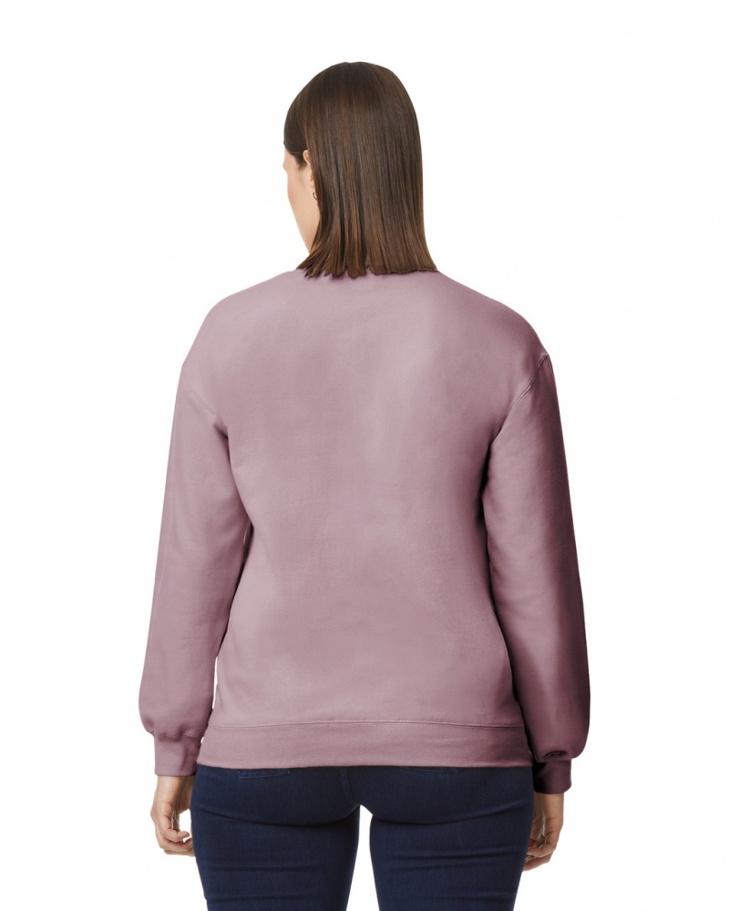 Women's Gildan SF000 Midweight Fleece Crewneck Sweatshirt Paragon | WJSL78095